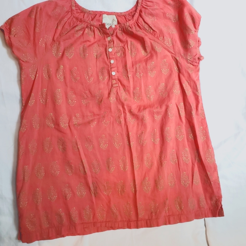 Peek paisley short sleeve blouse